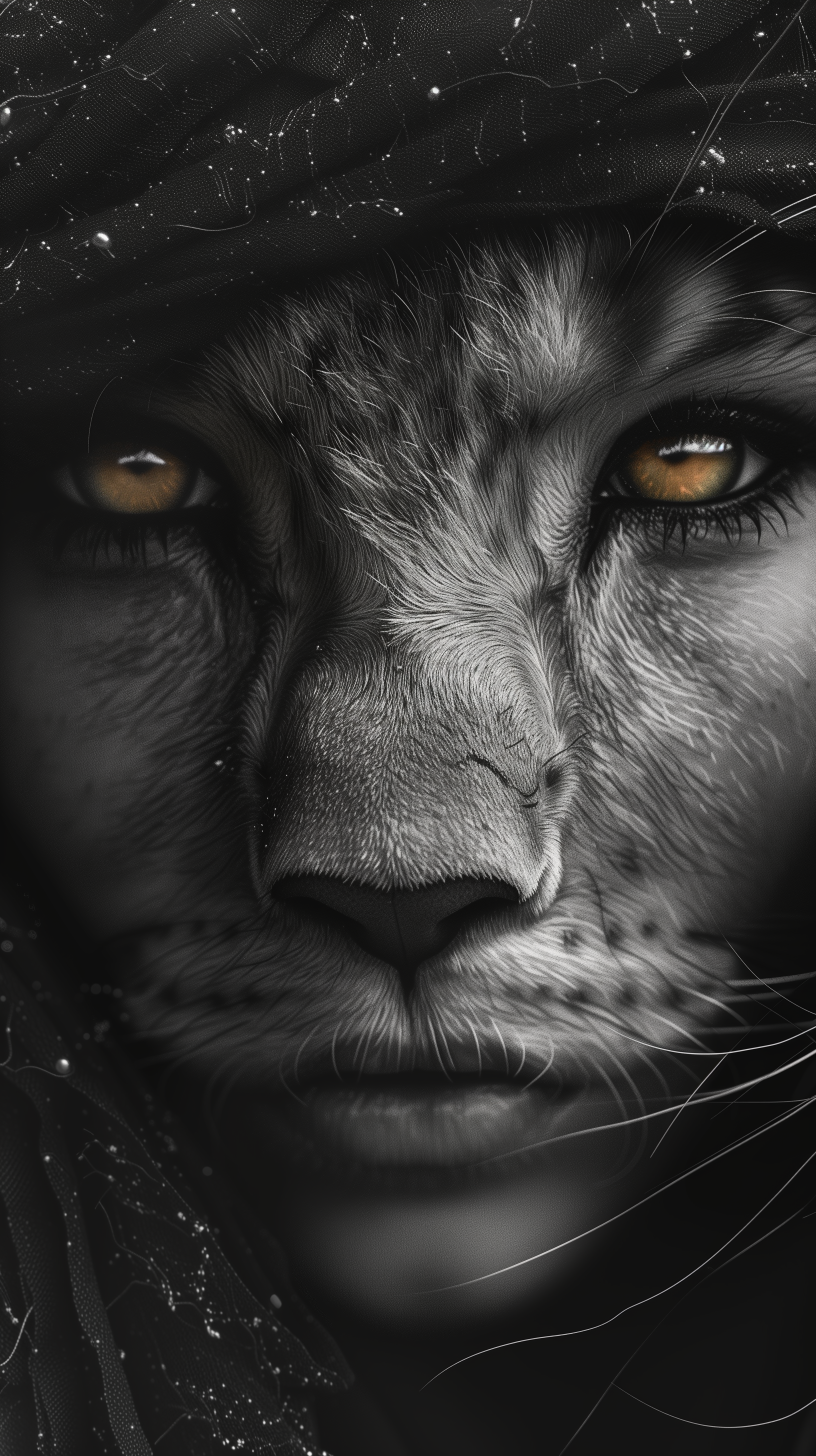 dimitrovavn_girl_half_face_muzzle_and_mouth_of_a_lion_savannah_82e00c74-75c5-431a-8d56-0d149d65b88f