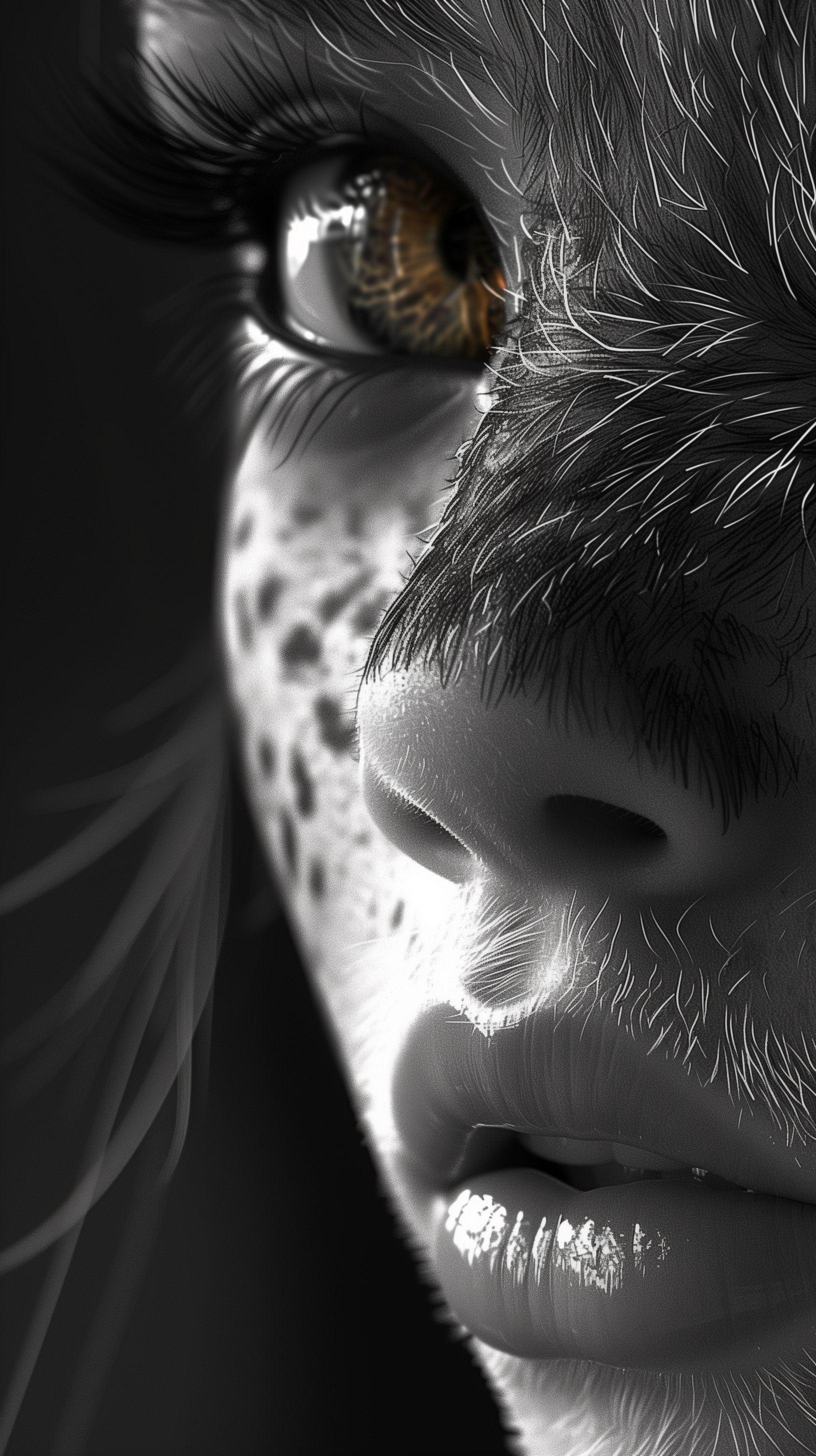dimitrovavn_girl_half_face_muzzle_and_mouth_of_a_panther_savann_7d60dc6f-bc83-4cf6-a5c6-576849c8db1e
